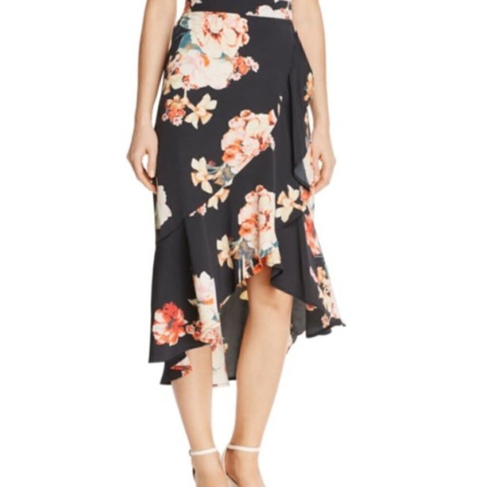 Band of Gypsies Floral Wrap Skirt Size Small